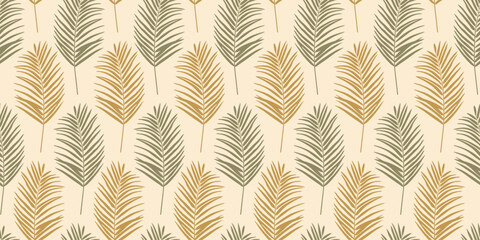 Palm Leaves Seamless Pattern © Olena