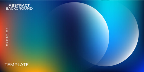 Vibrant Abstract Blend of Colors with Overlapping Luminous Spherical Elements © Graphics_Bazaar