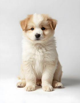 white pomeranian puppy