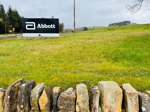 Ireland, Donegal, March 31. 2026, Abbott Diabetes Care (ADC) facility, located in the picturesque county of Donegal