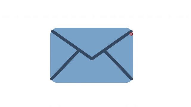 Email notification with a canceled message