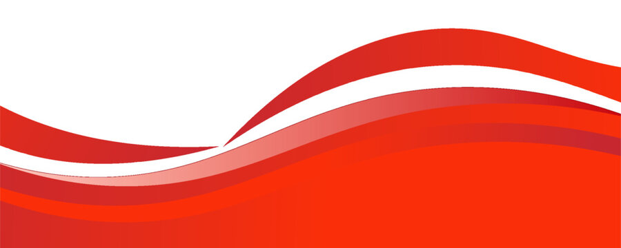 Vector red line background curve element with white space for text and message design, overlapping layers, vector