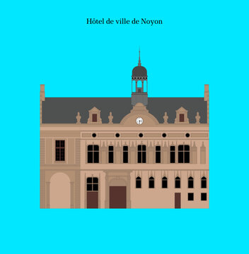 H&ocirc;tel de ville de Noyon, France