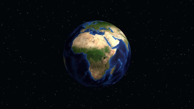 Earth Zoom Animation Focusing on Yerevan Armenia with Population Data