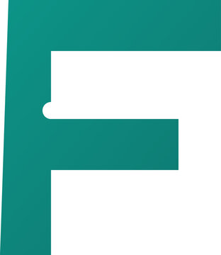 Modern Geometric Letter F Fast Growth Logo