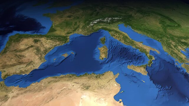 Animated Flight Path from Madrid Spain to Mexico City Mexico