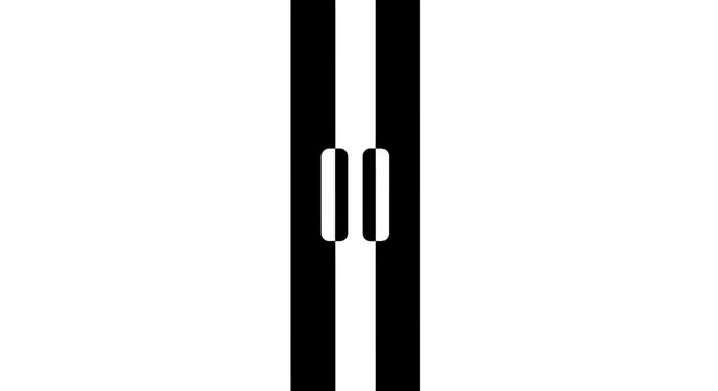 Railway track, railroad, train track, black and white, vector graphics