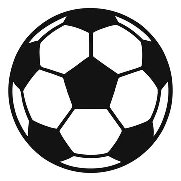 Black and white soccer ball sports football