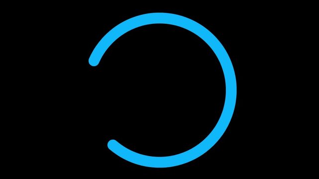 Minimal Loading Spinner 4K Animation | UI UX Loop Motion