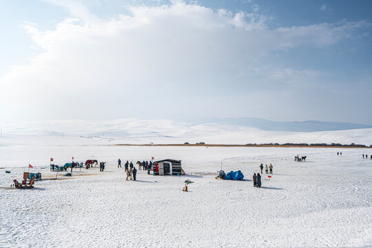 The scenic view of Lake &Ccedil;ıldır, is a large freshwater lake in the provinces of Ardahan and Kars in northeastern Turkey. It is located close to the borders with Georgia and Armenia.