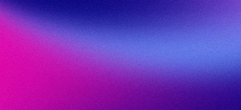 Vibrant purple and blue gradient background with pink accents and texture