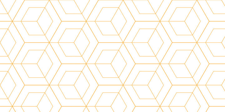 Futuristic hexagon pattern vector cube design. Cubic concept design abstract technology background.