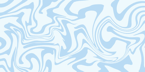 Fototapeta premium Abstract background seamless pattern with colorful waves. Trendy vector illustration in retro psychedelic style