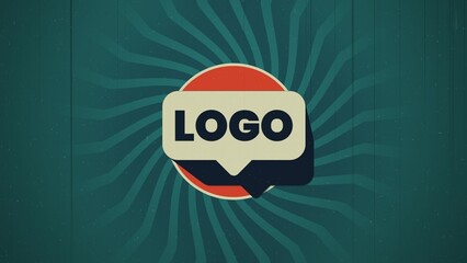 Vintage Icon Intro Circle Commercial Grunge Logo Reveal