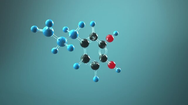 Endless 4k Video Molecule Dopamine. ProRes 4444.