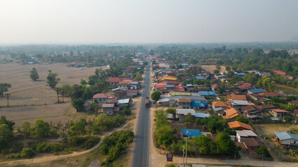 Fototapeta premium aerial view of the city