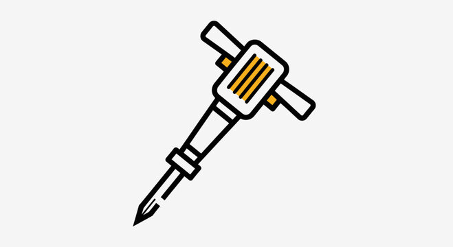 Electric drill with yellow accents.