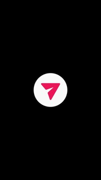 Message Send Icon Animation Pack Click and Idle | Vertical 4K Alpha. Icons transition to a vibrant pink-red color upon activation.