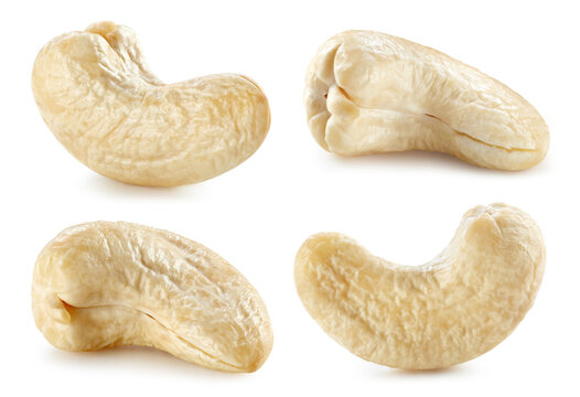 Cashew nut isolated on white background