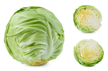 Fototapeta premium Cabbage isolated on white background