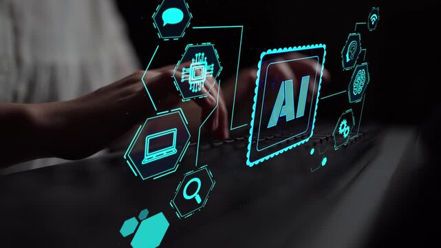 AI Assistant Brain Processor with LLM Technology, Big Data, Machine Learning, Generative AI for Business Support, Future Agentic AI Technology and Artificial Intelligence Prompt Engineering. Thunk