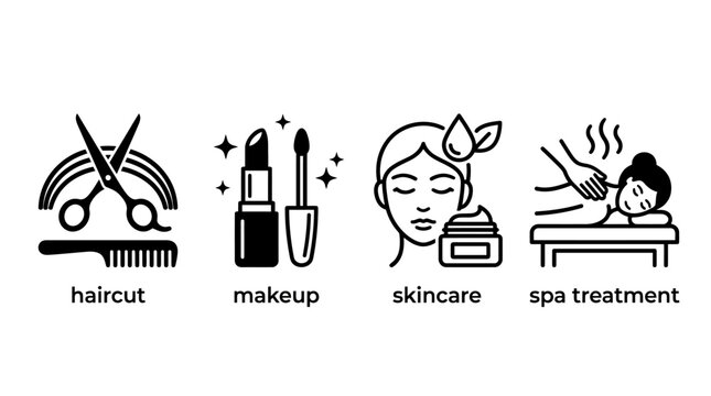 Woman getting facial spa treatment.