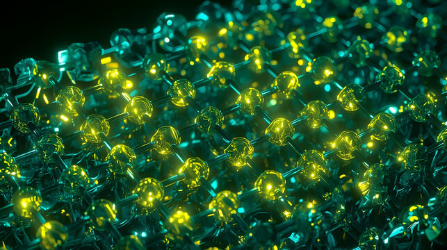 Macro microscopy view of an advanced green hydrogen electrolysis catalytic electrode lattice