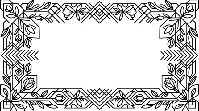 ornate floral border frame