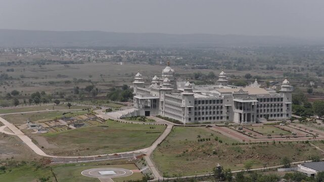 Aerial Landscape Shot of Vidhana Soudha Government Building Bangalore