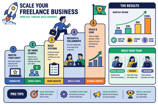 Strategies to scale and grow your freelance business effectively