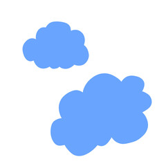 Obraz premium 손그림 낙서 날씨 아이콘 (구름) Sketched weather icons, doodle elements