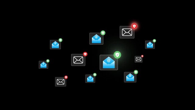 Businessman using smartphone with electronic email hacking and spam warning symbol. cyber attack network, virus, spyware, Cyber security and cybercrime
