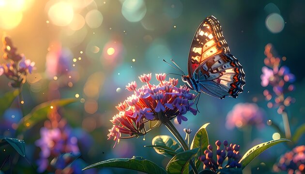 Butterfly on flower (2)