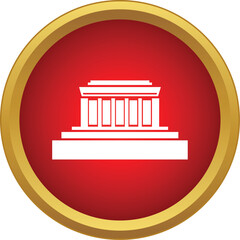 Obraz premium Lincoln memorial vector illustration portraying a famous american landmark