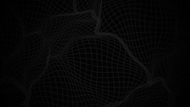 Abstract Monochrome Fluid Web Light Caustics 4K Seamless Loop