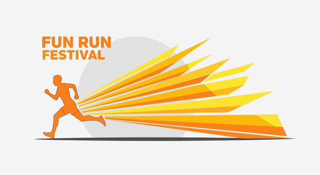 Dynamic Runner Captures The Spirit Of A Fun Run Festival Event