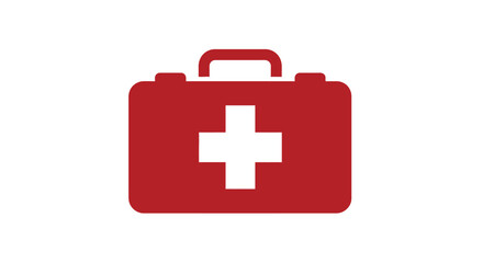 Obraz premium First Aid Medical Red Box Kit.