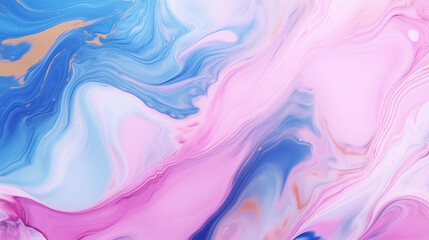 Obraz premium Abstract fluid marble design soft pink blue swirl pattern, modern artistic background with smooth flowing texture, dreamy and calming visual for creative projects