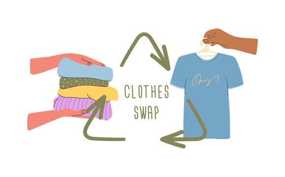 Sustainable Clothes Swap Infographic