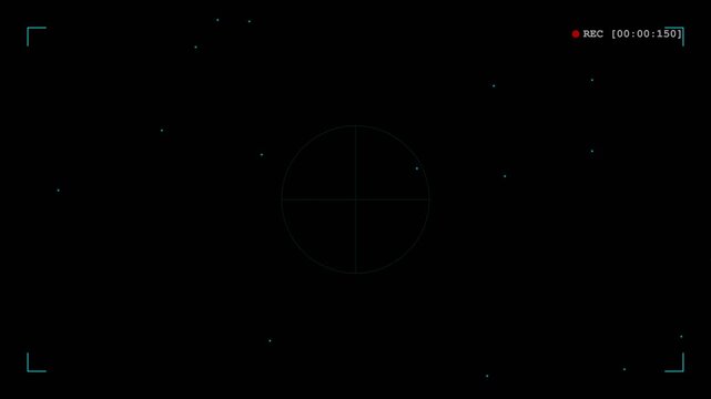 Futuristic Cybernetic Eye Recording Overlay - Spy Cam HUD 4K Loop