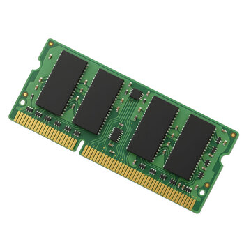 SO-DIMM RAM Memory Module for Laptop Computer on White Background