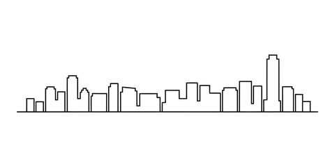 Fototapeta premium Continuous single line drawing of a refrigerator for kitchen appliance concept Vector, illustration