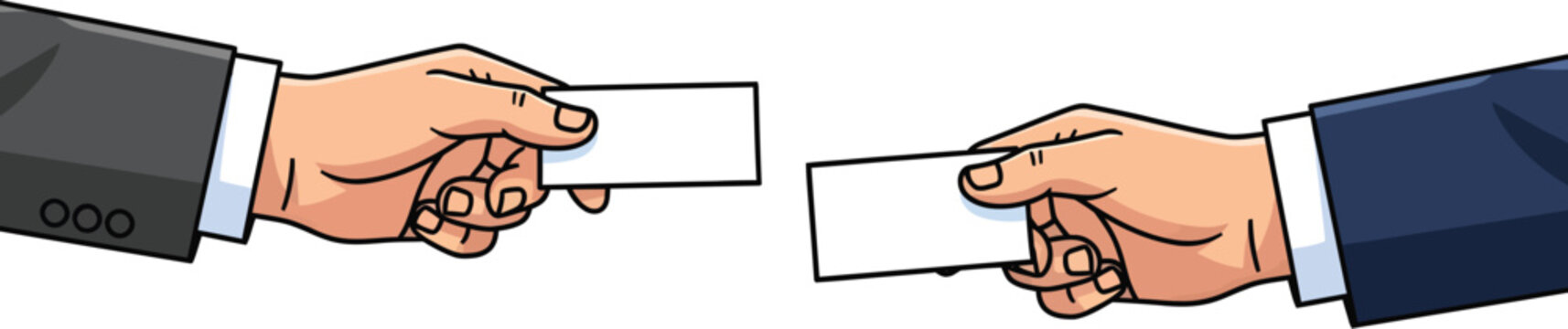 Two businessmen exchanging documents in a professional setting