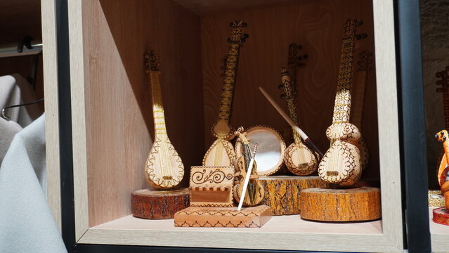 Azerbaijan national music instrumental souvenirs.