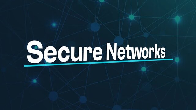 Secure Networks: Visual representation of secure network technology, illustrating the interconnectedness of secure digital systems.
