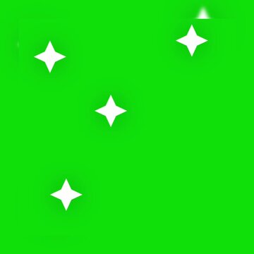 Glowing Star Particles Green Screen Background Seamless Loop