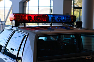 Police Car Light Bar Close Up © Savion