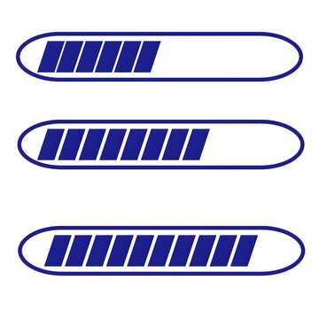 Loading Progress Bar Set | Download and Upload UI Indicators