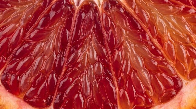 Blood orange fruit macro texture, juicy citrus and healthy food background citrus macro, orange slice top-down, citrus cross-section, food macro collection, fruit texture background, copy space