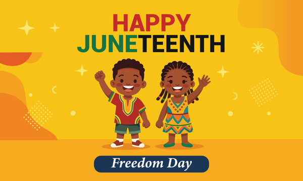 Modern Juneteenth Celebration Illustration